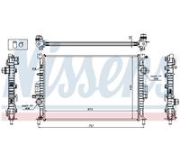 NISSENS 65615A Radiateur, refroidissement du moteur pour FORD,LAND ROVER,VOLVO