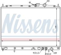 Nissens Radiateur moteur 66628 – Grille soudée – Compatible Kia Joice – 646×435×26 mm