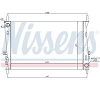 NISSENS 66704 Radiateur, refroidissement du moteur pour JAGUAR