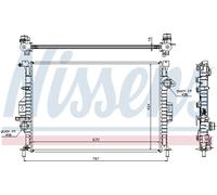 NISSENS 66857 Radiateur, refroidissement du moteur pour FORD,VOLVO