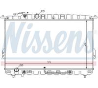 Radiateur, refroidissement moteur NISSENS 67028