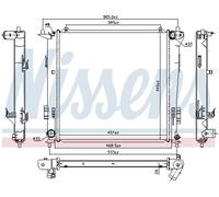 NISSENS 67077 Radiateur, refroidissement du moteur pour HYUNDAI,KIA