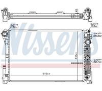 NISSENS 67101 Radiateur, refroidissement du moteur pour MERCEDES-BENZ
