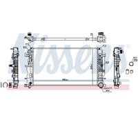 NISSENS 67156A Radiateur, refroidissement du moteur pour MERCEDES-BENZ,VW