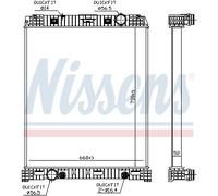 NISSENS 67179 Radiateur, refroidissement du moteur pour MERCEDES-BENZ
