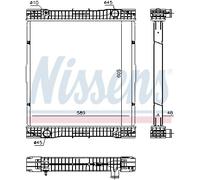 NISSENS 67184 Radiateur, refroidissement du moteur pour MERCEDES-BENZ