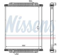 NISSENS 67218 Radiateur, refroidissement du moteur pour MAN,SOLARIS