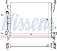 NISSENS Radiateur, refroidissement du moteur 67229 Compatible avec: RENAULT CLIO II, THALIA I