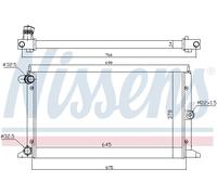 NISSENS 67304 Radiateur, refroidissement du moteur pour FORD,SEAT,VW