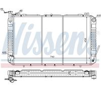 NISSENS 67327 Radiateur, refroidissement du moteur pour NISSAN