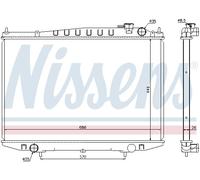 NISSENS 67356 Radiateur, refroidissement du moteur pour NISSAN