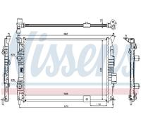 NISSENS 67364 Radiateur, refroidissement du moteur pour NISSAN