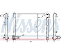 NISSENS 67370 Radiateur, refroidissement du moteur pour NISSAN