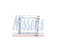 NISSENS 67465 Radiateur, refroidissement du moteur