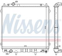 Radiateur, refroidissement du moteur NISSENS 67483