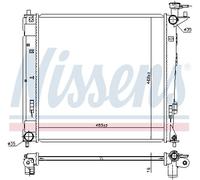 NISSENS 675019 Radiateur, refroidissement du moteur pour HYUNDAI,KIA