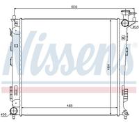 NISSENS 67517 Radiateur, refroidissement du moteur pour HYUNDAI,KIA