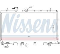 Radiateur, refroidissement moteur NISSENS 67708