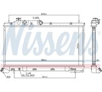Radiateur, refroidissement moteur NISSENS 67743