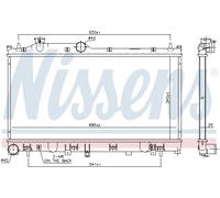 NISSENS 67745 Radiateur, refroidissement du moteur pour SUBARU