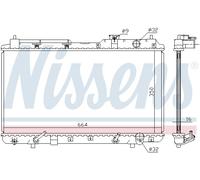 Radiateur, refroidissement moteur NISSENS 681021