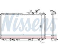 NISSENS 68115 Radiateur, refroidissement du moteur pour HONDA