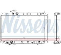 NISSENS 68137 Radiateur, refroidissement du moteur pour HONDA