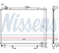NISSENS 68181A Radiateur, refroidissement du moteur pour MITSUBISHI