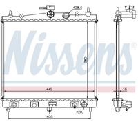 NISSENS 68700A Radiateur, refroidissement du moteur pour NISSAN