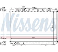 Nissens Radiateur d'eau 68704 – Grille soudée – pour Nissan X-Trail I (T30) 2.5 4x4