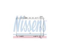 Nissens Radiateur de refroidissement du moteur 68712