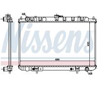 NISSENS 68713 Radiateur, refroidissement du moteur pour INFINITI,NISSAN