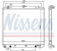 NISSENS 68717 Radiateur, refroidissement du moteur pour NISSAN