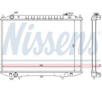 NISSENS 68721 Radiateur, refroidissement du moteur pour NISSAN