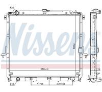 Radiateur d'eau Grille de radiateur soudée 68726 NISSENS pour NISSAN