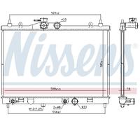Radiateur, refroidissement moteur NISSENS 68763