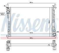 [Radiateur, refroidissement du moteur NISSENS 69224]