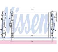 NISSENS Radiateur du moteur pour FORD KUGA I Kuga Mk1 (C394) 69253