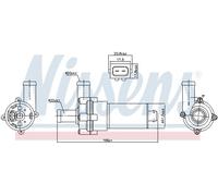 NISSENS 831052 Pompe à eau, refroidissement du moteur pour FORD,MERCEDES-BENZ,SE