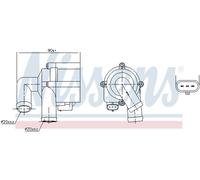 NISSENS 831072 Pompe à eau, refroidissement du moteur pour AUDI,SEAT,SKODA,VOLVO