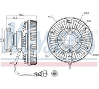 Embrayage, ventilateur de radiateur NISSENS 86075
