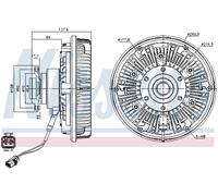 NISSENS 86184 Embrayage, ventilateur de radiateur pour MAN