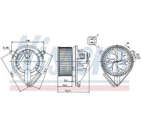 NISSENS 87156 Pulseur d'air habitacle pour MERCEDES-BENZ