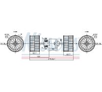 Pulseur d'air habitacle NISSENS 87193 pour MAN M90 4.58 1994-1996