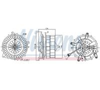 Pulseur d'air habitacle NISSENS 87217