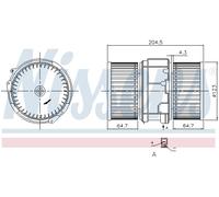 Pulseur d'air habitacle NISSENS 87357
