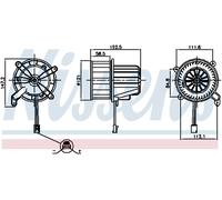 NISSENS 87621 Pulseur d'air habitacle pour MERCEDES-BENZ