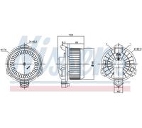 NISSENS 87723 Pulseur d'air habitacle pour FIAT,SUZUKI