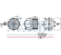 NISSENS 87759 Pulseur d'air habitacle pour PORSCHE