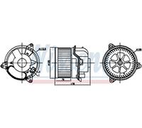 Nissens Ventilateur de chauffage 87784 pour Ford Focus I / Focus I Turnier